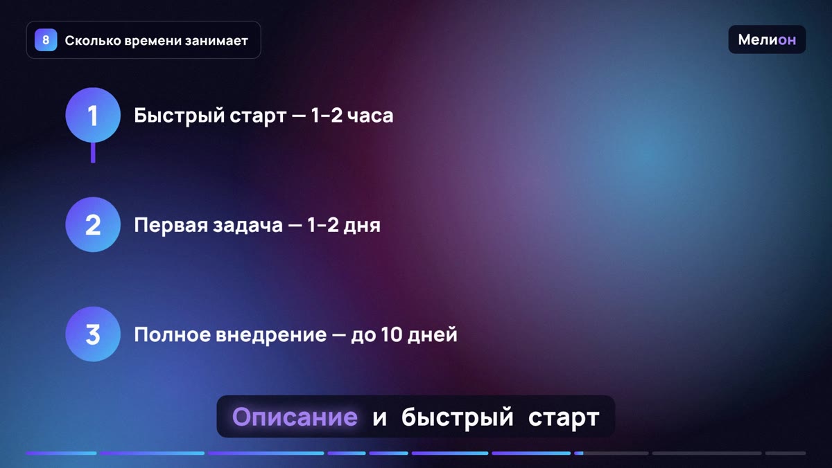 Голосовой бот — Сколько времени занимает