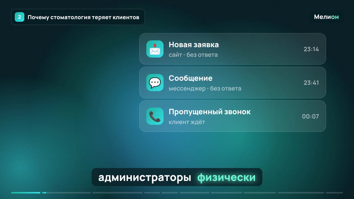 ИИ-администратор для стоматологии — Почему стоматология теряет клиентов